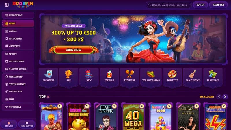 Unlock the Ultimate Online Casino Experience at Duospin Casino Worldwide